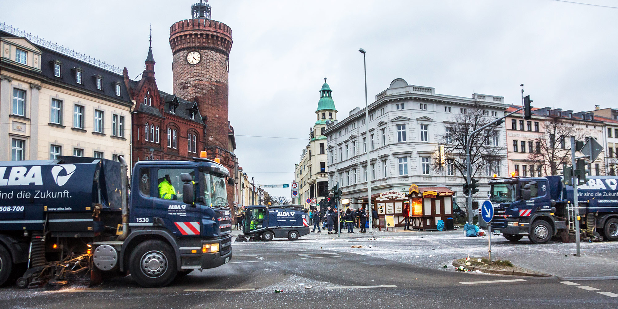 Streik bei der Alba: Winterdienst und Müllabfuhr in der Lausitz